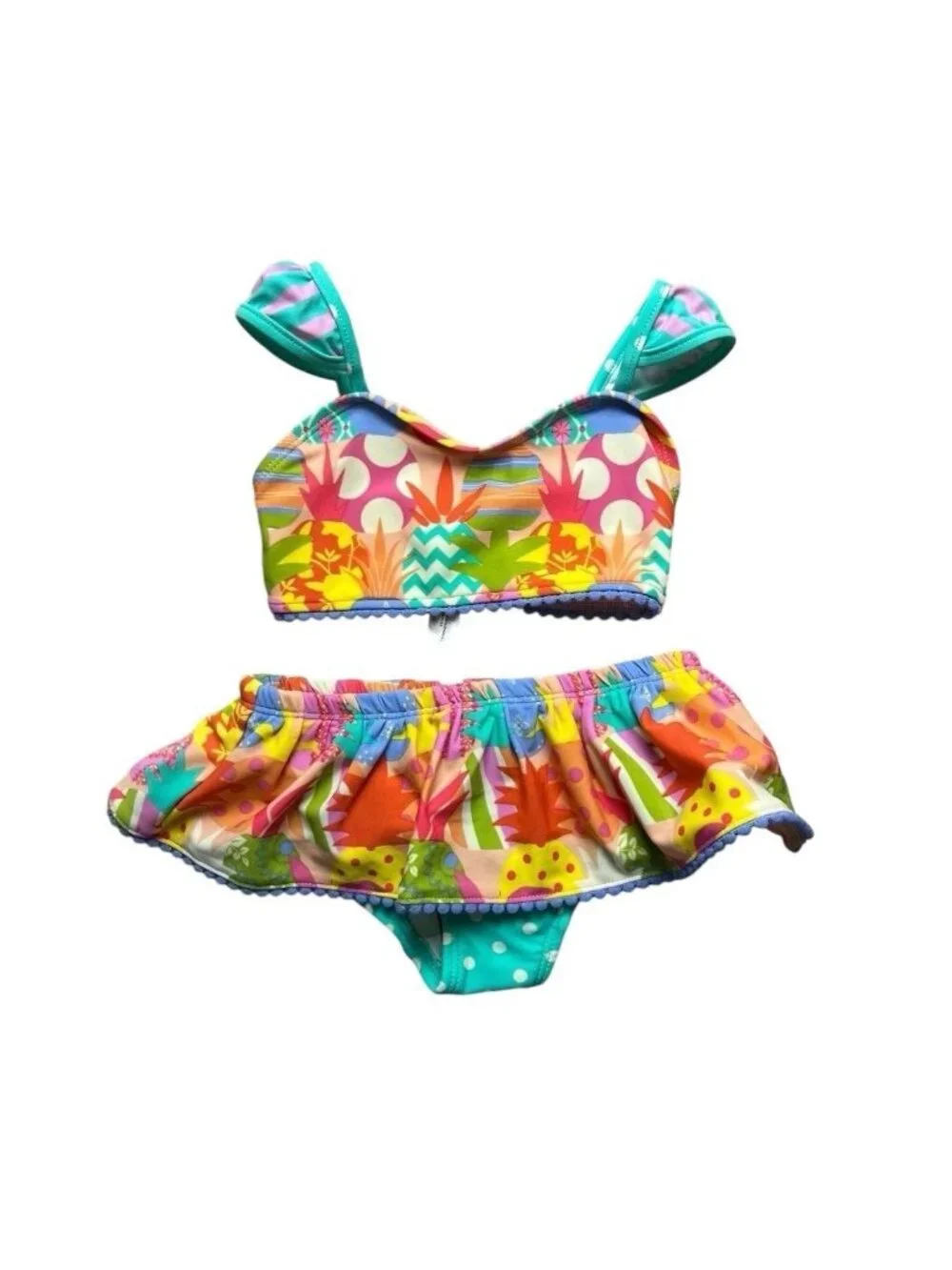 Matilda Jan Sun Days Pineapple Print Swim Suit Size 2 Years